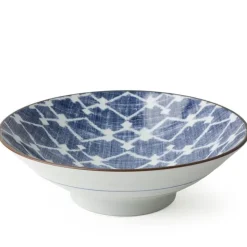 MIYA Company Aizome Hishi 9.75" Serving Bowl