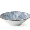 MIYA Company Aizome Shima Serving Bowl - the perfect gift available at Miya