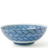 MIYA Company Ajiromon Blue and White Basketweave Design Collection Made in Japan Available At Miya.
