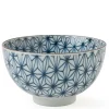 MIYA Company Asanoha Colors 4.5" Rice Bowl - Blue