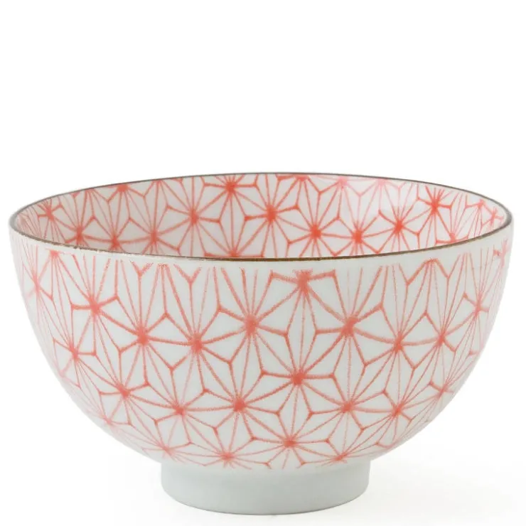 MIYA Company Asanoha Colors 4.5" Rice Bowl - Red
