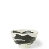 MIYA Company Black Brush Stroke Design Ceramic Everyday Bowls made in Japan available at Miya.