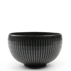 MIYA Company Black Cosmos Horsetails Bowl 5-3/8"