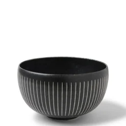 MIYA Company Black Cosmos Horsetails Bowl 6-1/4"