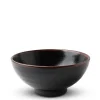 MIYA Company Black Tenmoku Ceramic Noodle Bowl Made in Japan Available at Miya.