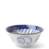 MIYA Company Blue & White Cat 5-3/4" Bowl
