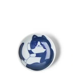 MIYA Company Blue & White Cat Themed Tableware Made in Japan Available at Miya.