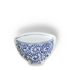 MIYA Company Blue & white mini plate teacup shape made in Japan available at Miya.