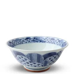 MIYA Company Blue & White Noodle Ramen Bowls Made In Japan Available at Miya.