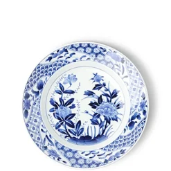 MIYA Company Blue & White Plate 9.25"