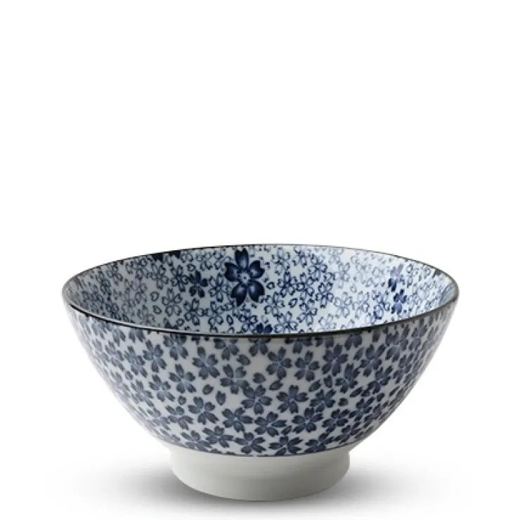 MIYA Company Blue & White Ramen Noodle Bowls Made in Japan Available at Miya.
