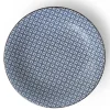 MIYA Company Blue & White Stitch 11" Plate