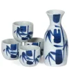 MIYA Company Blue Bamboo Sake Set at Miya