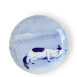 MIYA Company Blue Cat on Side Plate