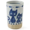 MIYA Company Blue  Cats Cup 9 Oz.