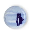 MIYA Company Blue Cat Sitting Plate
