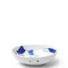 MIYA Company Blue Cats 5" x 3.75" Oval Bowl