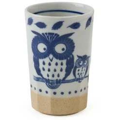 MIYA Company Blue Cup Owl 9 Oz