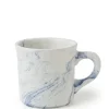 MIYA Company Blue Marble Design Ceramic Mug Made in Japan.