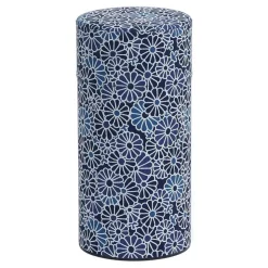 MIYA Company Blue Mums Tea Canister