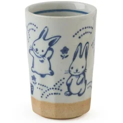 MIYA Company Blue  Rabbits Cup 9 Oz.