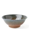 MIYA Company Blue Sand Crackle Bowl 8-1/2"