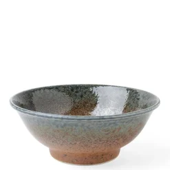 MIYA Company Blue Sand Crackle Bowl 8-1/2"