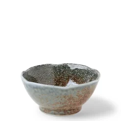 MIYA Company Blue Sand Crackle Sauce Bowl 3-1/2"