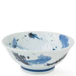 MIYA Company Blue Sumi 8.5" Noodle Bowl from Japan at Miya