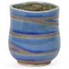 MIYA Company Blue Swirl 10 Oz. Teacup