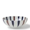 MIYA Company Bowl Brown Indigo Spokes 8-3/8"
