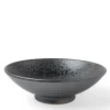 MIYA Company Bowl Serving 9.5" Silver Blue Granite
