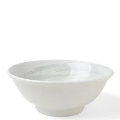 MIYA Company Bowl White Water Swirls 8-1/2"