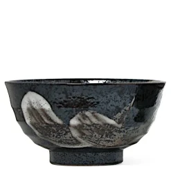 MIYA Company Brush Stroke Ramen Noodle 6.75" Bowl from Japan available at Miya.