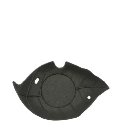 MIYA Company Cast Iron Black Leaf Coaster