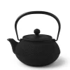 MIYA Company Cast Iron Teapot Black Hobnail 0.9L