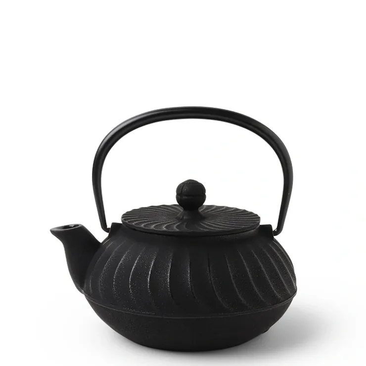 MIYA Company Cast Iron Teapot Black Wave 0.65L