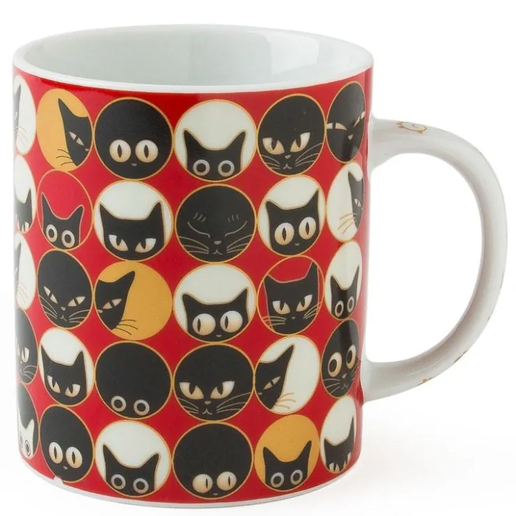 MIYA Company Cat Eyes Red Mug at Miya