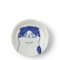 MIYA Company Cat Face Small Dish 4.75" Scott