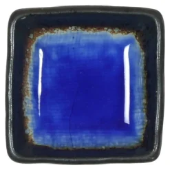 MIYA Company Cobalt Blue 3" Square Sauce Dish at Miya