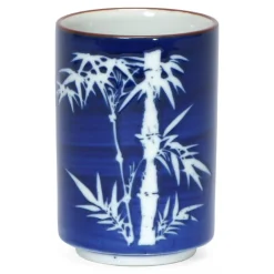 MIYA Company Cobalt Blue Sasa 8 Oz. Teacup