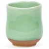 MIYA Company Crackle Green Teacup