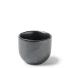 MIYA Company Dark Gray "Iron Glaze" sake cups made in Japan.