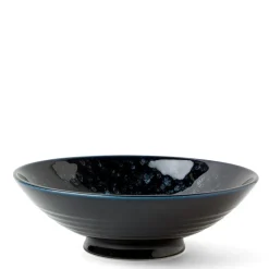 MIYA Company Deep blue Uchuu ceramic serving bowl made in Japan available at Miya.