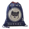 MIYA Company Drawstring Tote Bag Shiba Navy