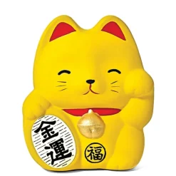 MIYA Company Feng Shui Fortune Cat Bank - Yellow