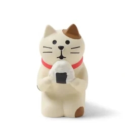 MIYA Company Figurine Cat with Omusubi
