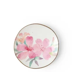 MIYA Company Floral Mini Plate Pink