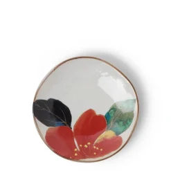 MIYA Company Floral Mini Plate Red
