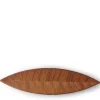 MIYA Company Hazara Leaf Plate Brown 14.5" x 3.75"